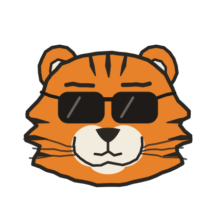 The tiger, in sunglasses